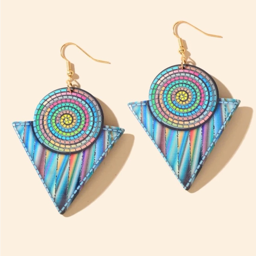 Fun Geo Drop Earrings